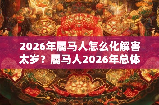 2026年属马人怎么化解害太岁？属马人2026年总体运势如何？