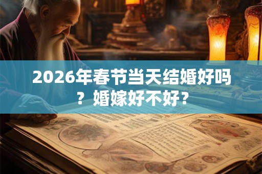 2026年春节当天结婚好吗？婚嫁好不好？