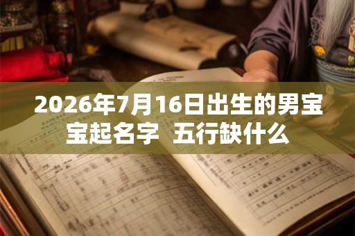 2026年7月16日出生的男宝宝起名字 五行缺什么 2026年7月16日出生的男宝宝起名字 五行缺什么