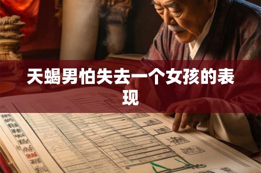 天蝎男怕失去一个女孩的表现 天蝎男怕失去一个女孩的表现