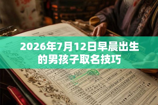2026年7月12日早晨出生的男孩子取名技巧