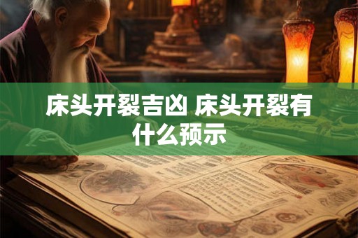 床头开裂吉凶 床头开裂有什么预示 床头开裂吉凶 床头开裂有什么预示