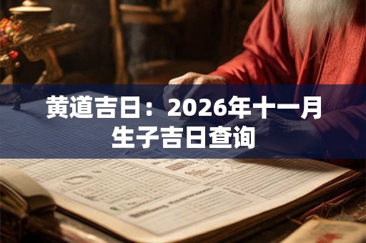 黄道吉日：2026年十一月生子吉日查询