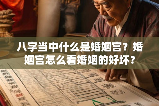 八字当中什么是婚姻宫？婚姻宫怎么看婚姻的好坏？