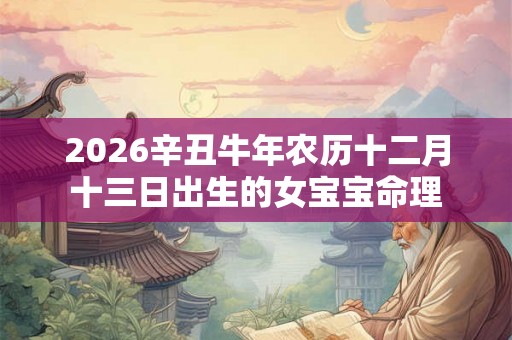 2026辛丑牛年农历十二月十三日出生的女宝宝命理 2026辛丑牛年农历十二月十三日出生的女宝宝命理