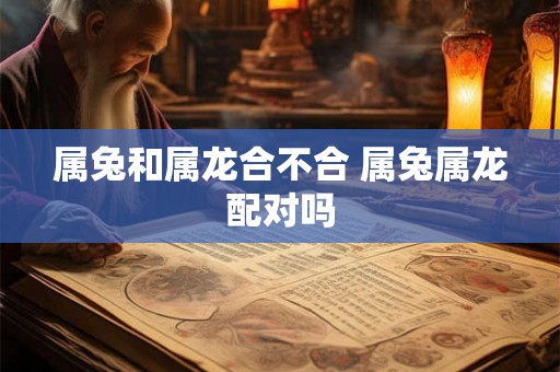 属兔和属龙合不合 属兔属龙配对吗