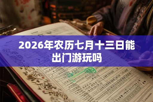 2026年农历七月十三日能出门游玩吗