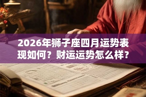 2026年狮子座四月运势表现如何？财运运势怎么样？