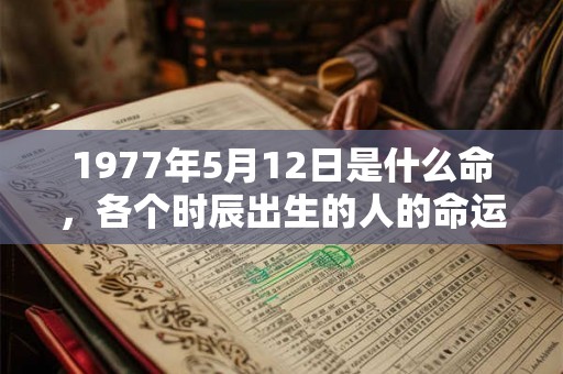 1977年5月12日是什么命,各个时辰出生的人的命运 1977年5月12日是什么命,各个时辰出生的人的命运