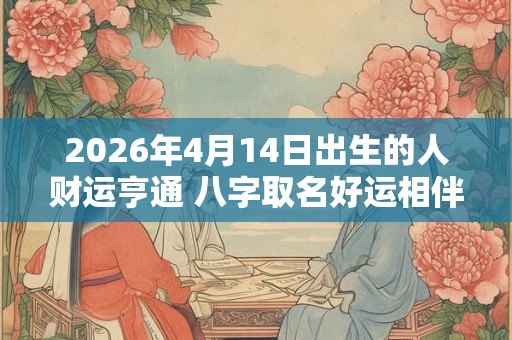 2026年4月14日出生的人财运亨通 八字取名好运相伴
