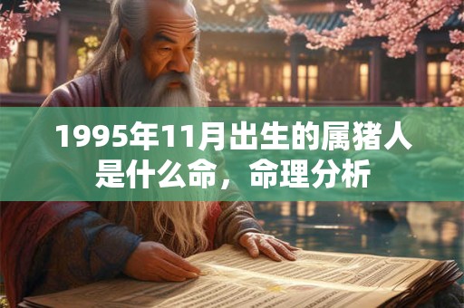 1995年11月出生的属猪人是什么命，命理分析
