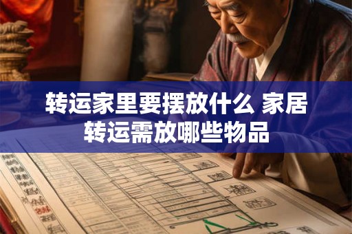 转运家里要摆放什么 家居转运需放哪些物品