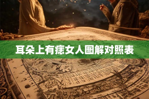 耳朵上有痣女人图解对照表