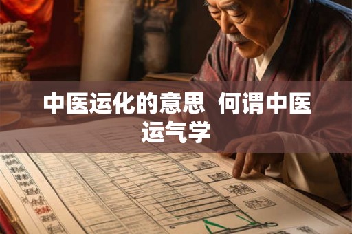 中医运化的意思 何谓中医运气学 中医运化的意思 何谓中医运气学