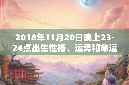 2018年11月20日晚上23-24点出生性格、运势和命运 2018年11月20日晚上23-24点出生性格、运势和命运