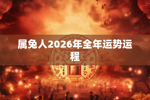 属兔人2026年全年运势运程