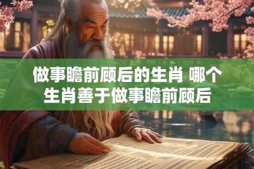 做事瞻前顾后的生肖 哪个生肖善于做事瞻前顾后
