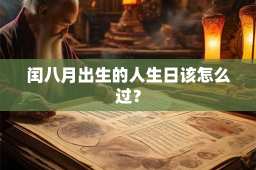 闰八月出生的人生日该怎么过？