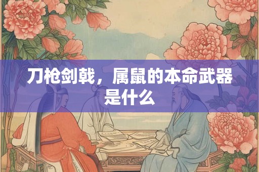 刀枪剑戟,属鼠的本命武器是什么 刀枪剑戟,属鼠的本命武器是什么