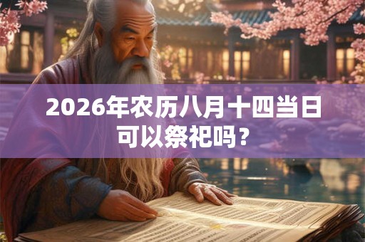 2026年农历八月十四当日可以祭祀吗? 2026年农历八月十四当日可以祭祀吗?