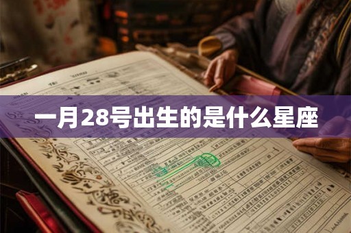 一月28号出生的是什么星座