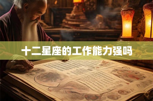 十二星座的工作能力强吗