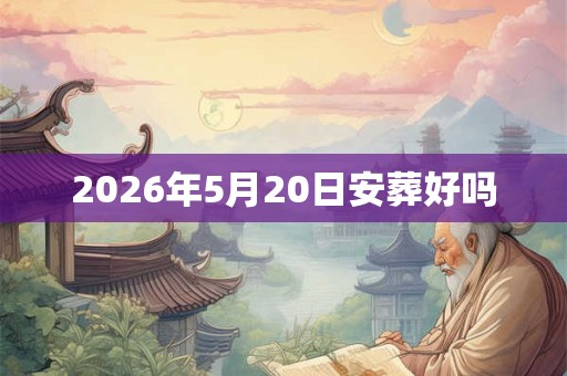 2026年5月20日安葬好吗