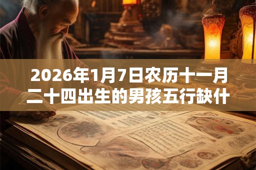 2026年1月7日农历十一月二十四出生的男孩五行缺什么