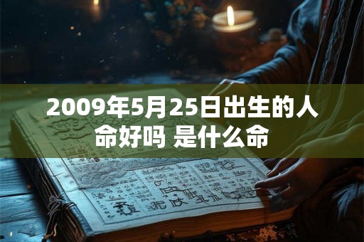 2009年5月25日出生的人命好吗 是什么命