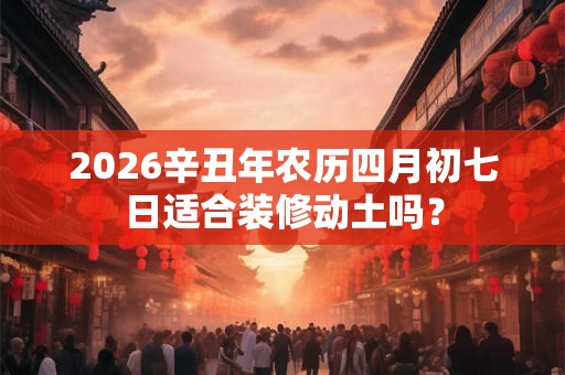 2026辛丑年农历四月初七日适合装修动土吗？