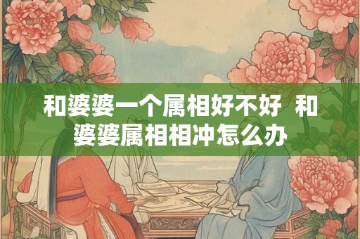 和婆婆一个属相好不好 和婆婆属相相冲怎么办 和婆婆一个属相好不好 和婆婆属相相冲怎么办