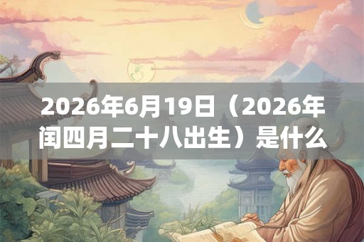 2026年6月19日(2026年闰四月二十八出生)是什么命_命运如何 2026年6月19日(2026年闰四月二十八出生)是什么命_命运如何