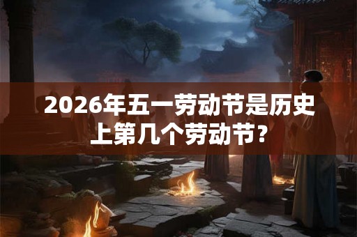 2026年五一劳动节是历史上第几个劳动节？
