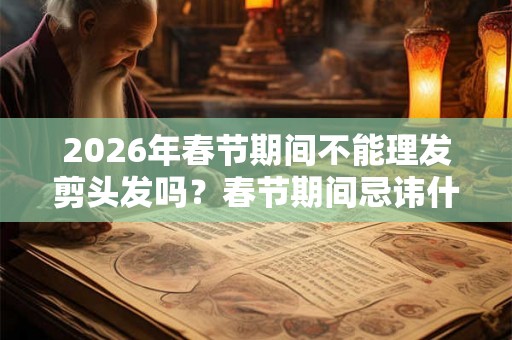 2026年春节期间不能理发剪头发吗？春节期间忌讳什么？
