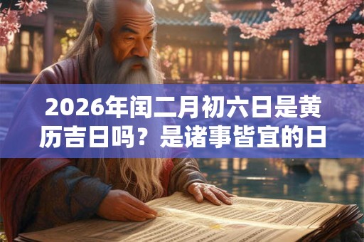 2026年闰二月初六日是黄历吉日吗？是诸事皆宜的日子吗