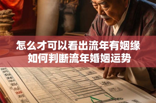 怎么才可以看出流年有姻缘 如何判断流年婚姻运势