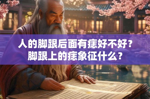 人的脚跟后面有痣好不好？脚跟上的痣象征什么？