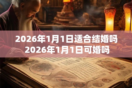 2026年1月1日适合结婚吗 2026年1月1日可婚吗