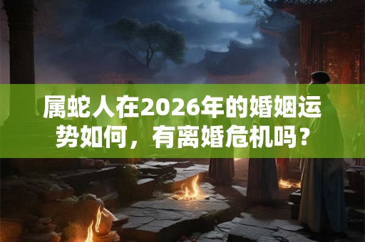 属蛇人在2026年的婚姻运势如何，有离婚危机吗？