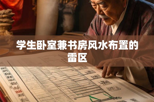 学生卧室兼书房风水布置的雷区