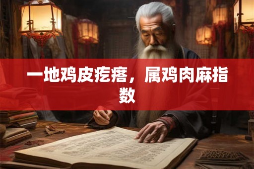 一地鸡皮疙瘩，属鸡肉麻指数