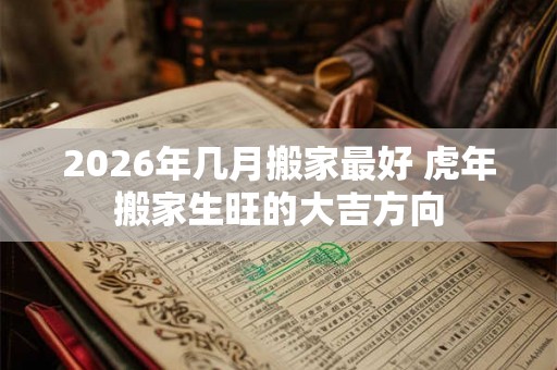 2026年几月搬家最好 虎年搬家生旺的大吉方向 2026年几月搬家最好 虎年搬家生旺的大吉方向