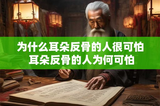 为什么耳朵反骨的人很可怕 耳朵反骨的人为何可怕 为什么耳朵反骨的人很可怕 耳朵反骨的人为何可怕