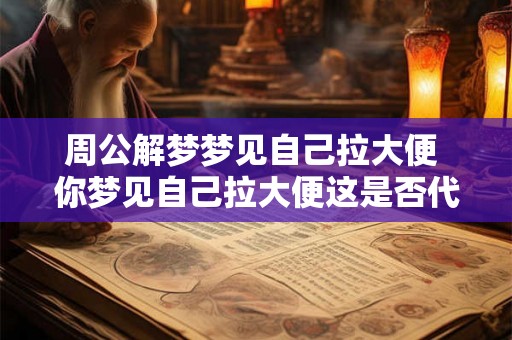 周公解梦梦见自己拉大便 你梦见自己拉大便这是否代表着什么 周公解梦梦见自己拉大便 你梦见自己拉大便这是否代表着什么