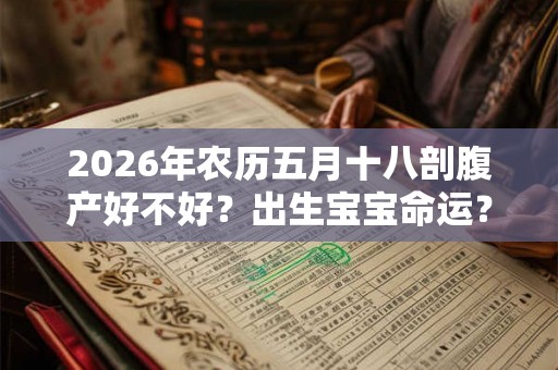 2026年农历五月十八剖腹产好不好？出生宝宝命运？