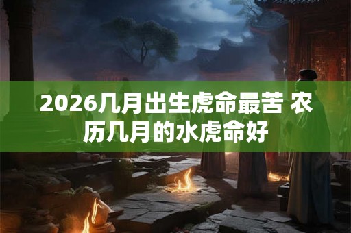 2026几月出生虎命最苦 农历几月的水虎命好 2026几月出生虎命最苦 农历几月的水虎命好