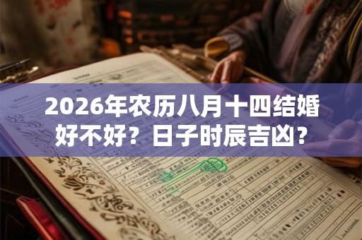 2026年农历八月十四结婚好不好？日子时辰吉凶？