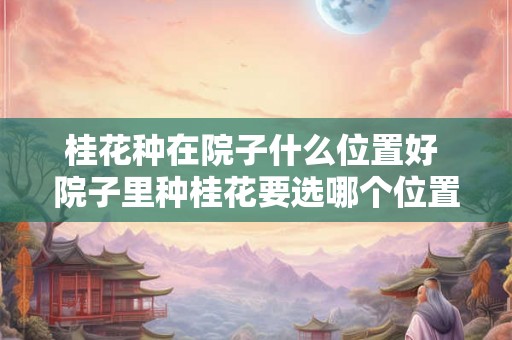 桂花种在院子什么位置好 院子里种桂花要选哪个位置好