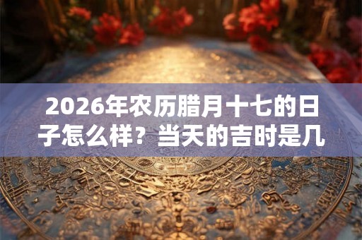 2026年农历腊月十七的日子怎么样?当天的吉时是几点? 2026年农历腊月十七的日子怎么样?当天的吉时是几点?