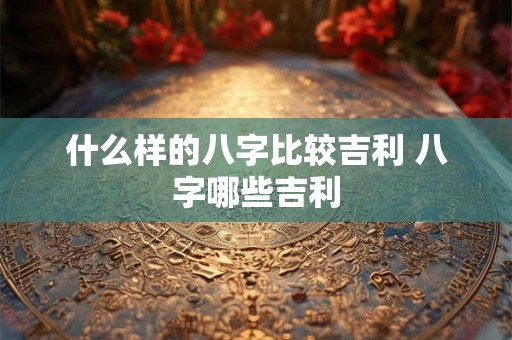 什么样的八字比较吉利 八字哪些吉利